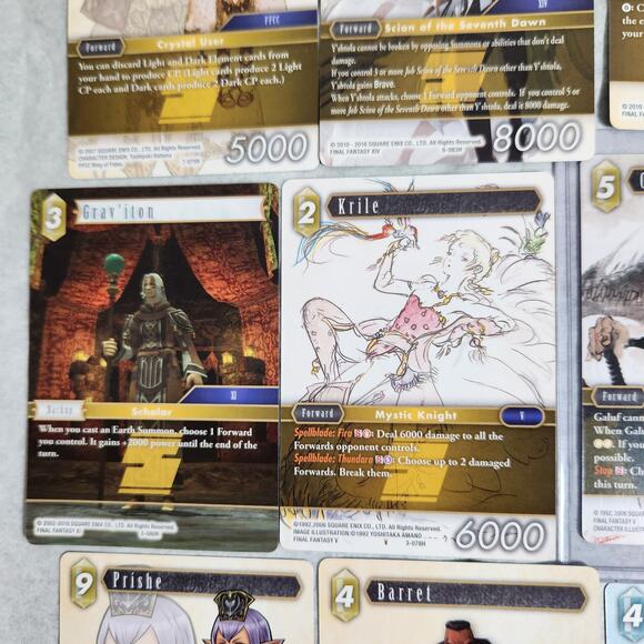Final Fantasy TCG Lot Of 18 Rare, Hero, And Legend VG+ Pre-owned - Picture 7 of 11
